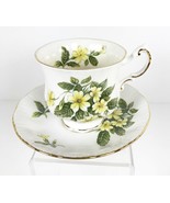 Paragon Tea Cup and Saucer England FLOWER FESTIVAL D Teacup Yellow White... - £11.82 GBP