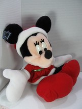 Disney Mickey For Kids Applause Vtg Christmas Minnie Stuffed Plush 14&quot; - $11.30