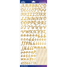 Sticko Alphabet Stickers Gold Foil Script - £19.40 GBP