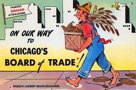 On Our Way to Chicago&#39;s Board of Trade 20 x 30 Poster - £20.86 GBP