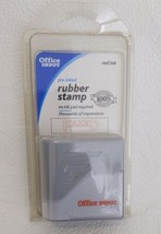 Office Depot Pre-Inked Rubber Stamp - Faxed - Red Ink New Sealed 2005 Qu... - £6.31 GBP
