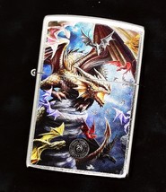Anne Stokes Collection - Dragons  Zippo Lighter - Street Chrome 49104 - $28.99