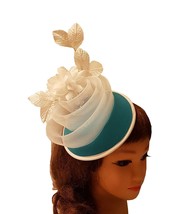 Fascinator hat Blue Hat fascinator #Blue and White hat Ascot hat fascina... - $55.00