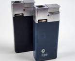 Vintage Pair Rowenta Butane Lighters Black Blue W. Germany -Sparking, Le... - $34.64