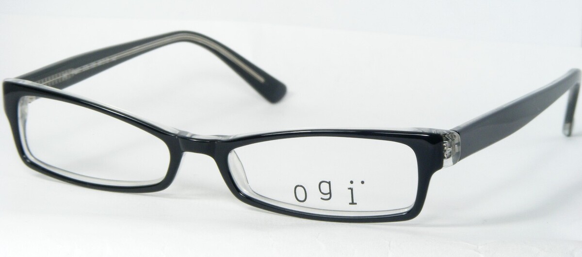OGI A7089 106 Schwarz / Kristall Klar Brille Rahmen 48-15-140mm Deutschland - $76.21