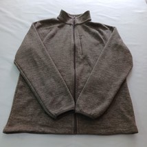 George GM49Y025 Men&#39;s Brown Full Zip Sweatshirt Long Sleeve Pockets Sz S... - $14.54