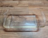 Vintage Fire King Clear Glass Baking Dish # 409 1 Quart Bread Meat Loaf Pan - £14.81 GBP