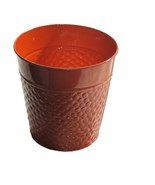 Valentines Metal Red Flower Vase 5 Inches - $13.74