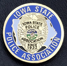 Iowa State Police Association Pin Gold Tone - £10.23 GBP