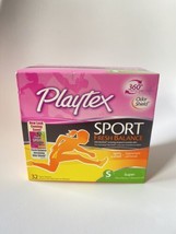 Playtex Sport Tampons Super Absorbency lightly scented 260 Degree 32 Count - £19.73 GBP