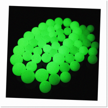 DIY Bracelet Jewelry Making: 70pcs 8mm Yellow Green Glow In The Dark Beads - Lum - £37.12 GBP