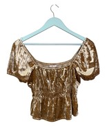 New Babydoll Smocked Velvet Size M Gold Square Neck Ren Fair Coquette Bo... - €18,74 EUR New Babydoll Smocked Velvet Size M Gold Square Neck Ren Fair Coquette Bo... - €18,74 EUR