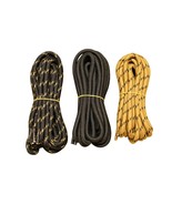 3 pair 5mm Heavy duty Round Boot Laces Shoelaces for Hiking Work Militar... - £7.51 GBP