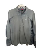 North Face Sweater Mens 2XL Long Sleeve 1/4 Zip Adult Pullover Fleece Gray - $12.55