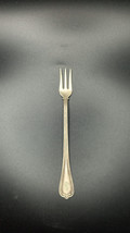 Vintage Unique Monogram Cocktail Seafood Fork Priscilla Silverplate 1900 - $75.00