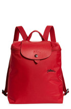 Longchamp Le Pliage Nylon Club Foldable Backpack ~NIP~ Red - £98.28 GBP
