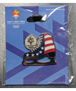 NEW USA Red White Blue Skate ~ 2002 Salt Lake Olympics - Lapel Backpack ... - $16.82