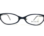 Mitani Petite Brille Rahmen ME-747 2.BLP Schwarz Lila Cat Eye 48-17-140 - $74.22