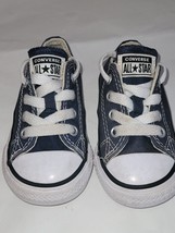 Converse All Star 7J235 Blue Low Top Sneaker Infant Toddler Size 4 - £10.28 GBP
