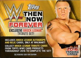 Brock Lesnar 2016 Topps Wwe - Then, Now, Forever Tribute Set Coupon Card - £1.36 GBP