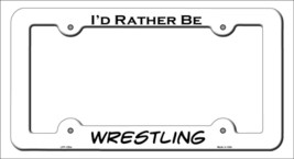 Wrestling Novelty Metal License Plate Frame LPF-125 - $360.74 MXN
