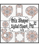Mix Shape Digital Clipart Vol. 25 - $7.02 CAD