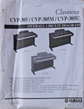 Yamaha CVP-305 305M 305C Clavinova Piano Original Overall Circuit Diagra... - $39.59
