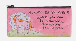 Blue Q Bags, &quot;Always Be Yourself&quot; Unicorn Pencil Case With Zipper - £10.41 GBP