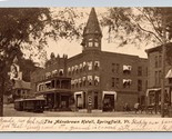 Il Adnabrown Hotel Springfield Vermont VT 1906 Udb Cartolina P14 - $7.13
