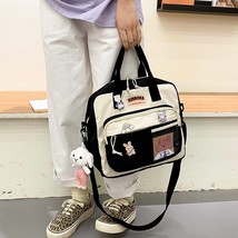 Kawaii Horizontal Backpack for Teenage Girl Portable Multifunctional Travel Shou - £20.55 GBP