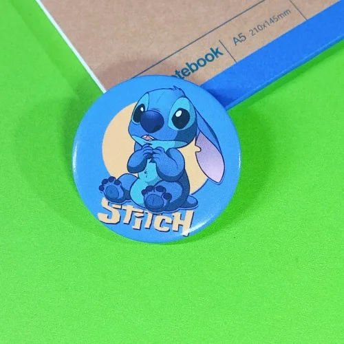 Anime Lilo Stitch Brooch Student Cosplay Clothing Badge Kawaii Stitch Ba... - $0.62
