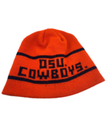 OSU Cowboys Vintage Hat Knit Winter Cap Mens Orange Spell Out Oklahoma S... - $31.65
