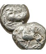 Youth on Horseback / Goat, Ivy Leaf. Kelenderis, Cilicia 425 BC Rare Sta... - $426.55