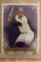 2013 Topps Triple Threads Baseball Card HANK AARON Braves 392/650 #44 Amethyst - £7.27 GBP