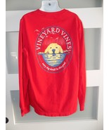 Vineyard Vines Every Dog Should Be This Good Red LS T-Shirt Size S (8/10... - $18.00