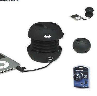 Manhattan Mobile Mini Travel Speaker - Black - $16.00