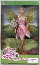 Sophie Butterfly Fairy Doll Figure Pink Dress W/ Wand - $10.00