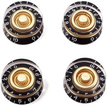 Gold Black Electric Guitar Speed Knobs For Usa Les Paul Imperial Inch Lp N436 - £15.00 GBP