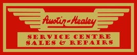 Austin-Healey Metal Advertising Sign 30&quot; by 10&quot; - $79.15