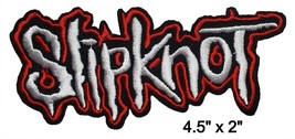Slipknot Rock and Roll Band Embroidered Iron On Patch 4.5&quot; x 2&quot; Cory Taylor - £3.74 GBP