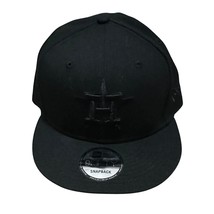 Astros New Era Snapback Black Tonal Hat New No tags One Size Adjustable - $23.76
