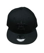 Astros New Era Snapback Black Tonal Hat New No tags One Size Adjustable - $23.76