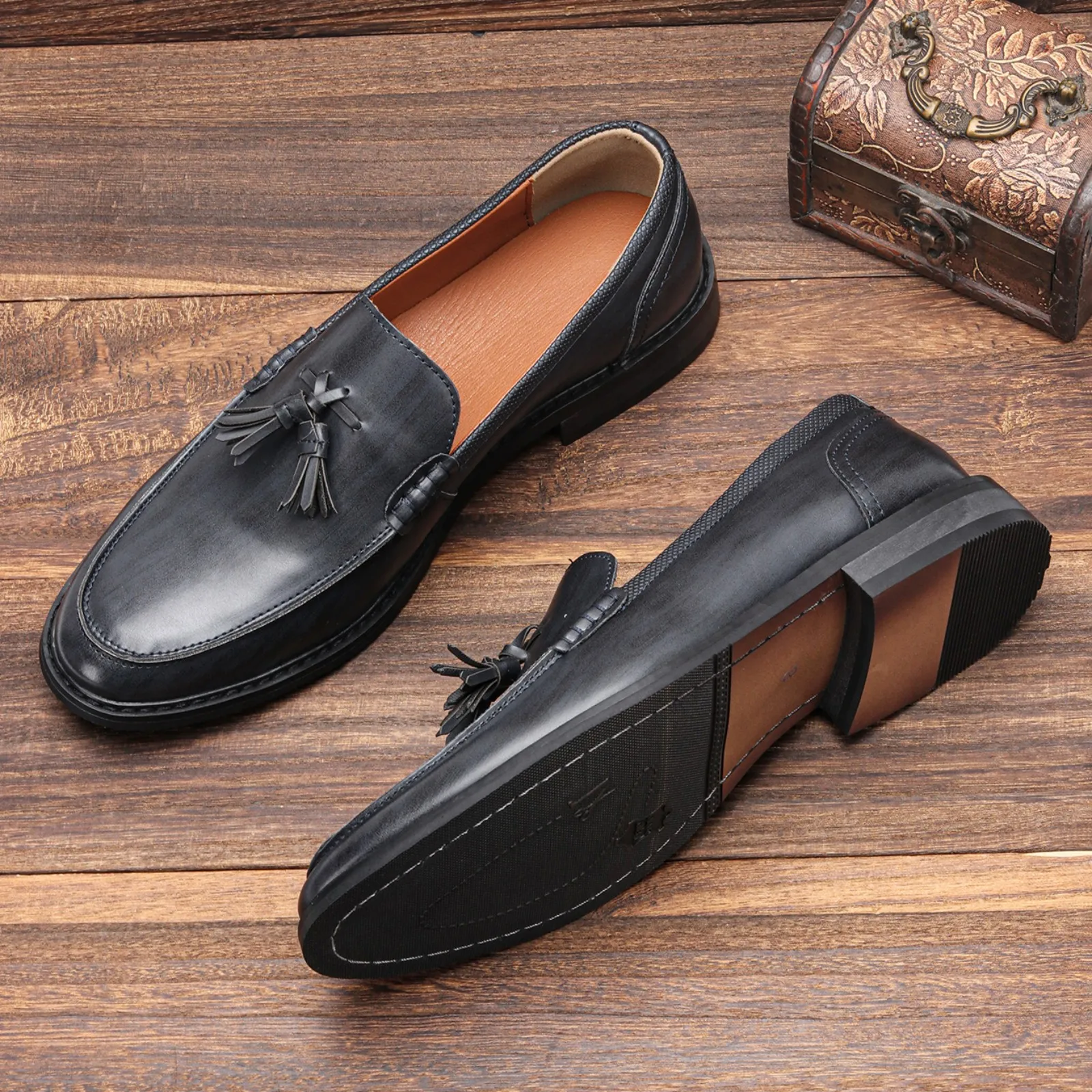 7-12 Assels Dress Shoes Man Business Stylish Comfortable Gentleman&#39;S Formal Shoe - £41.01 GBP