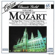 The Best Of Wolfgang Amadeus Mozart: Volume 1 Classical Cd 1993 11 Tracks - £6.44 GBP