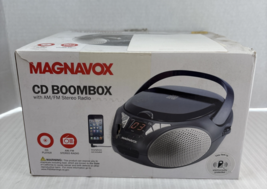 Magnavox MD6924 CD PORTABLE AUX BOOMBOX AM/FM RADIO MC2b-E12 New** - £16.04 GBP