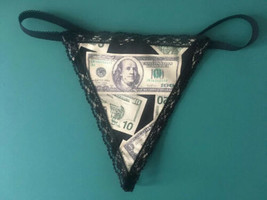 New Sexy Womens MONEY Bills Gstring Thong Lingerie Panties Underwear - $19.99