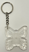 Vintage Clear Acrylic Butterfly Keychain SKU B-14 - £10.35 GBP