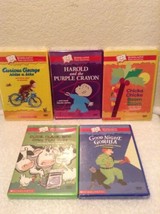 Lot of 5 Sealed Scholastic Harold the Purple Crayon Curious George rides... - £23.50 GBP