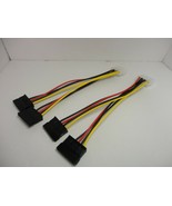 Pack of 2 Molex to SATA Adapter Power Supply Cable Connection Converter ... - £10.02 GBP