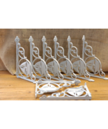 8 CAST IRON WHITE SAIL BOAT NAUTICAL BRACKETS GARDEN BRACES SHELF CORBEL... - £34.01 GBP